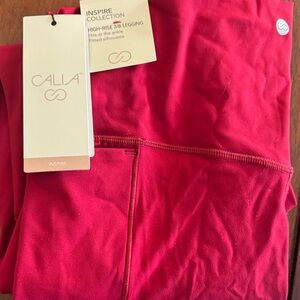 Calia Women's High-Rise 7/8 Legging - Red